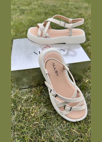 Бежевые босоножки ALLSY