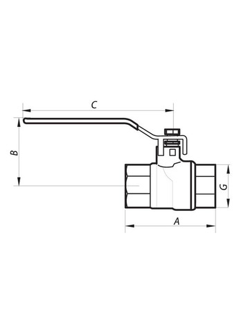 Кран шаровой 2" ГГР газ (NF.612) (NF2929) NOLF (315507394)
