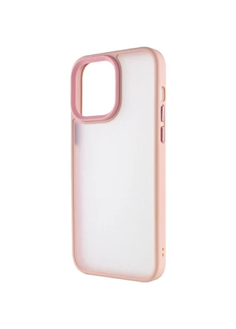 TPU+PC чохол Metal Buttons для Apple iPhone 14 Pro Max (6.7") Рожевий No Brand (382777391)