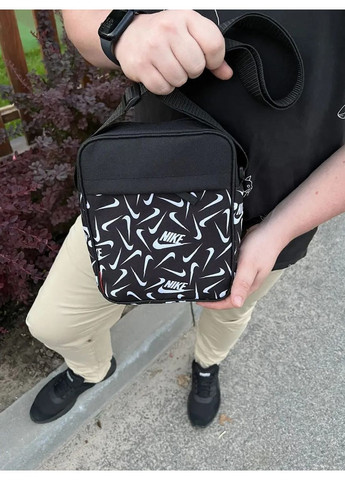 Чёрная спортивная барсетка на ремне - удобно и стильно No Brand (365761971)