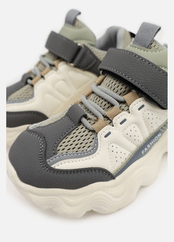 Серые демисезонные кроссовки для мальчика, на плоской подошве цвет серый cb-00273734 Kimboo