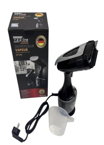 Ручной вертикальный отпариватель ZP-093 из нержавеющей стали 1750 Вт Черный Zepline (315786879)