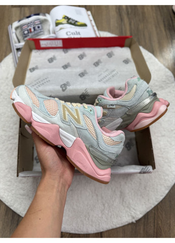 Комбіновані Осінні кросівки чоловічі new balance 9060 joe freshgoods inside voices baby shower blue нью беланс 9060 No Brand
