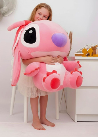 Большая мягкая игрушка Энджел Стич розовый 85 см декоративная плюшевая My Kigu (369622877)