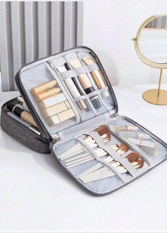 Органайзер сумка бокс косметичка для зберігання косметичних засобів зарядних пристроїв 27х20х11 см (477456-Prob) Синій Unbranded (297364837)