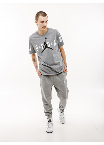 Серая футболка m j jd air stretch ss crew Jordan
