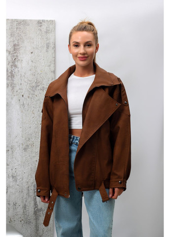 Коричнева куртка жіноча 2517 коричнева 346502 Fashion