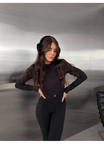 Жіночий базовий термокостюм чорного кольору 35912 Fashion (368765751)