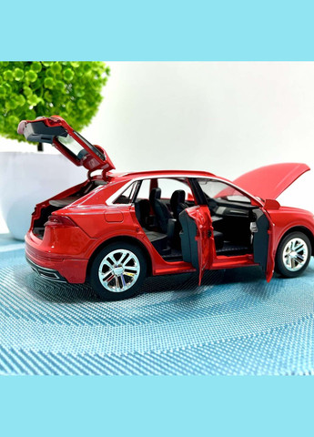 Машинка металлическая Audi Q8 открываются двери капот багажник масштаб 1:24 Красная (GT-5250) TK Union Group (329154011)