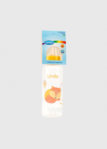 Пляшка кругла LI143 з силіконовою соскою Lindo (286420499)