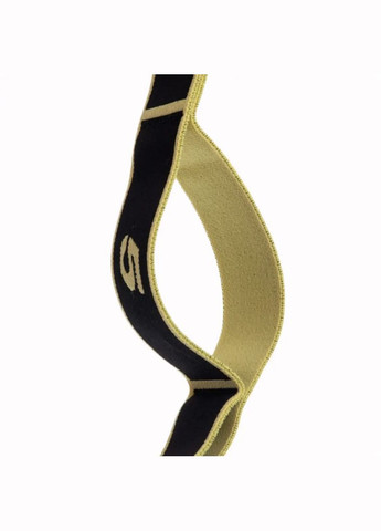 Резинка для фітнесу з петлями 86,5 х 4см чорно-жовта Queenfit (301865769)