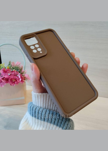 Чохол для xiaomi redmi Note 11 4g / Note 11s силіконовий однотонний Silicone Cover Full Camera (коричневий) No Brand (324117589)