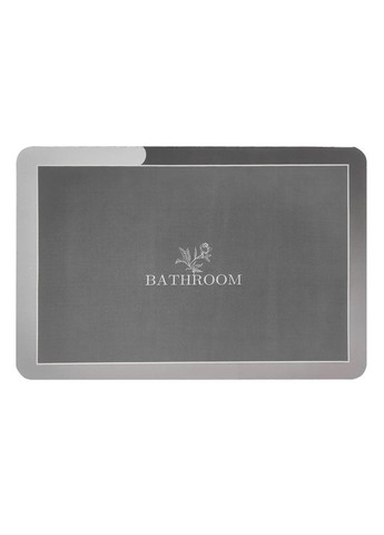 Вологопоглинаючий килимок сірий "Bathroom" 38*58CM*3MM (D) SW-00001563 Sticker Wall (292564760)