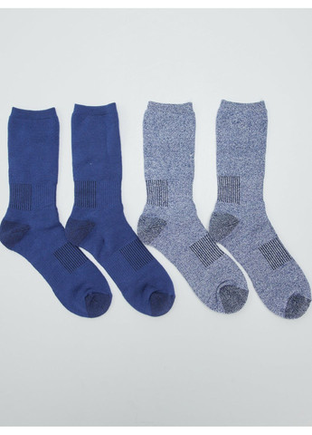 Синие носки утепленные,синий-белый, Kiabi (364548243)