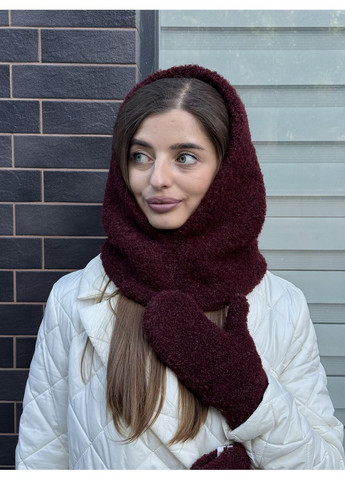 Капор женский капюшон Teddy барашек ирис Odyssey (363820477)