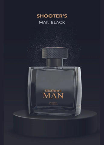 Парфюмерная вода для мужчин Shooters Man Black шутерс мен блек фармаси 75 мл Farmasi (333011742)