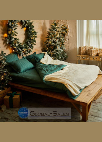 Двуспальная страйп-сатин постельное белье Хвоя 180*220см Calipso (316633096)