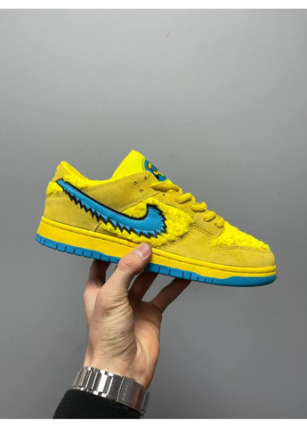 КРОССОВКИ ЖЕНСКИЕ NIKE SB DUNK X GRATEFUL DEAD BEARS НАЙК СБ ДАНК No Brand голубые демисезоны (367167155)