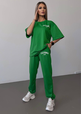 Базовий повсякденний оверсайз костюм двійка з накатом: футболка + джогери Tik-Tak (325401591)