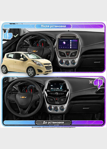 Штатна магнітола 9" для Chevrolet Spark IV 2015-2018 IPS 4/64Gb CarPlay 4G WiFi GPS Prime Шевроле 5 шт. Lesko (336198348)