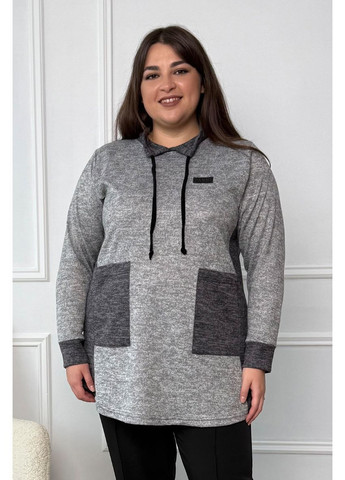 Туніка жіноча трикотаж з кишенями напівспортивний стиль No Brand 1292 (365824891)