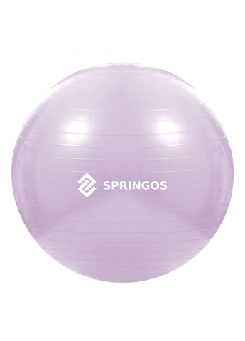 Мяч для фитнеса (фитбол) 65 см Anti-Burst FB0011 Violet Springos (280911277)