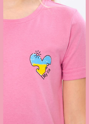Рожева літня футболка дитяча "україна" Носи своє