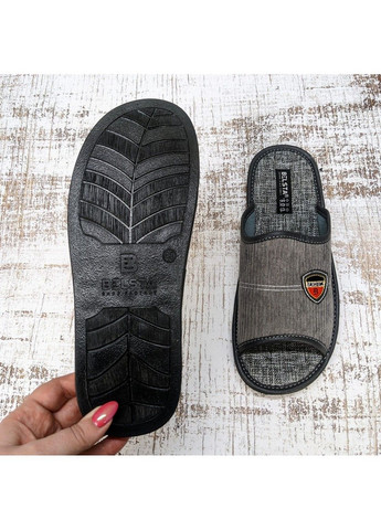 Серые тапочки мужские домашние Белста