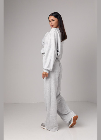 Спортивний костюм з прямими штанами та кофтою на блискавці Lurex (300073350)