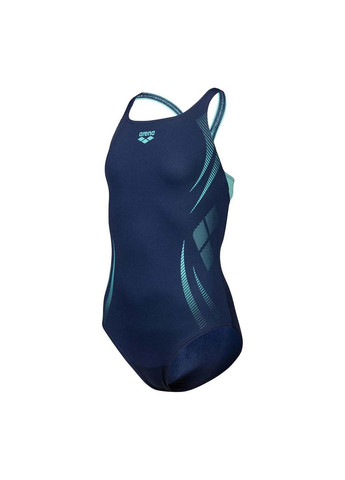 Синій демісезонний купальник закритий для дівчат poseidonia swimsuit swim pro b синій Arena