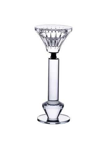 Підсвічник скляний на ніжці 6×17.3 см прозорий декоративний підсвічник на стіл HP-4-10S Yiwu (369142693)