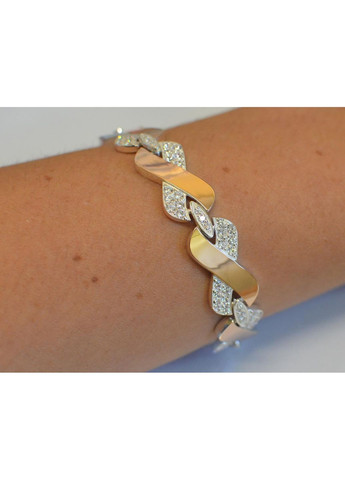 Серебряный браслет с накладками из золота Silver Style (367112302)