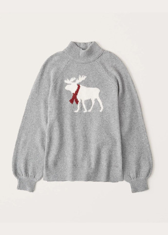 Сірий демісезонний светр жіночий - светр af8054w Abercrombie & Fitch
