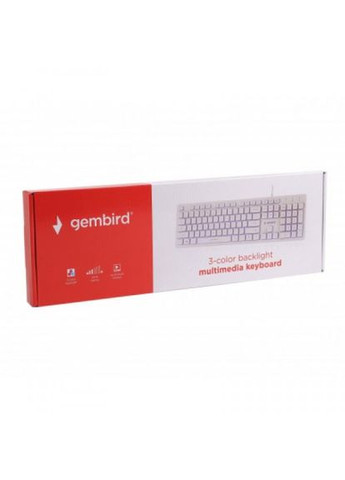 Клавіатура Gembird kb-uml3-01-w-ua usb white (275092502)