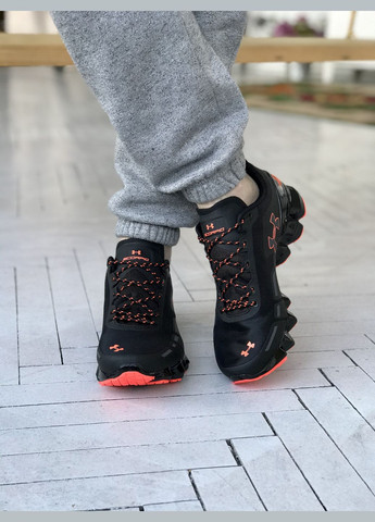 Черные демисезонные кроссовки мужские under armour scorpio black | андер армор скорпио черные No Brand