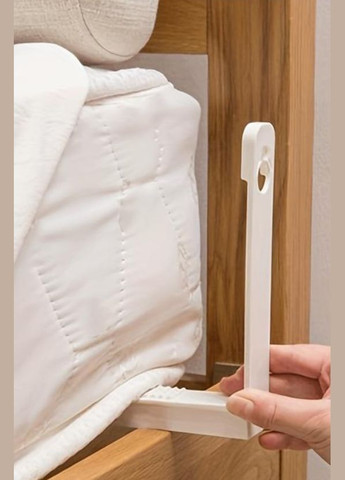 Держатель для простыней высокий 18 см с серым зажимом No Brand (351854321)