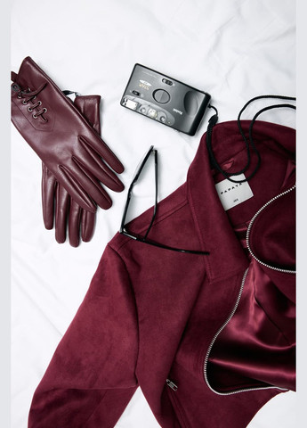 Бордовый женский жакет укороченный 792 Papaya - всесезон