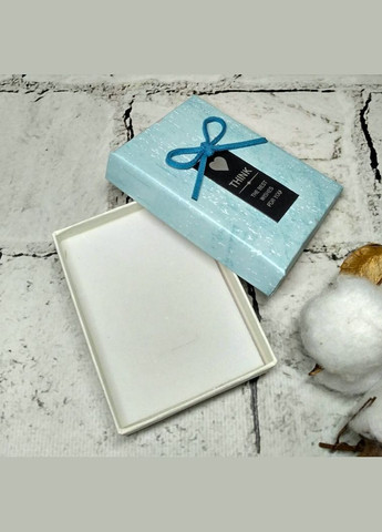 Подарункова коробка для прикрас біжутерії 9х7х2,7 см Блакитна No Brand (327367969)