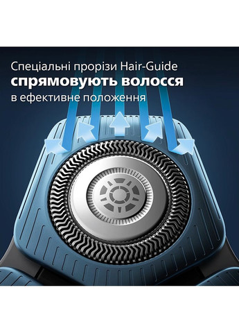 Бритва электр. роторная Series 7000 SkinIQ, бритв.головок-4, Li-Ion, сух.+влажн., индикатор заряда, триммер, чехол, черный Philips (360396653)