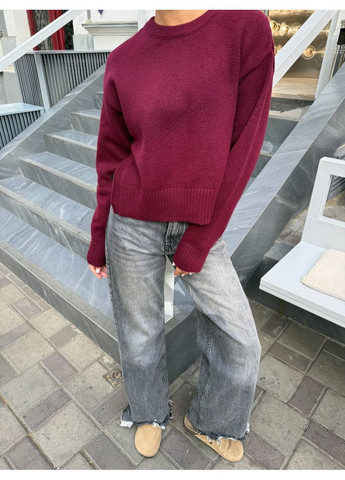 Бордовий зимовий светр Україна UMButik