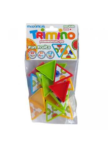 Развивающая настольная игра "Тримино: Веселые фрукты" MIC (294726350)