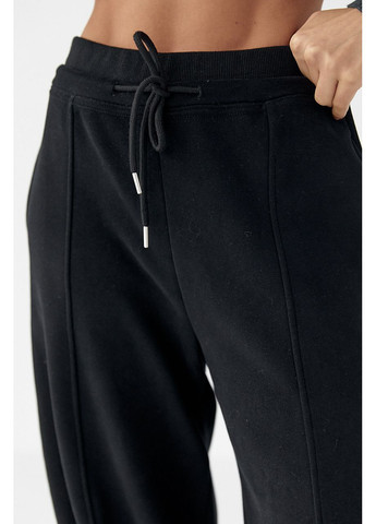 Спортивные штаны палаццо с накладным карманом Lurex (370395932)