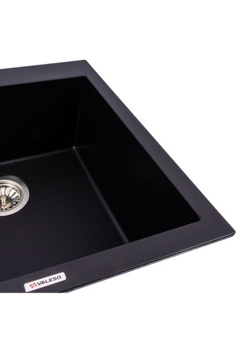 Комплект: Мийка гранітна 5050 GALAX + Змішувач Q411MB + Сифон Valeso (353746836)