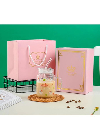 Кружка з трубочкою та кришкою Water 14603 400 мл No Brand (324268083)