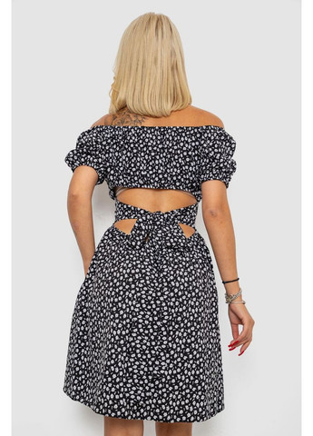 Черное платье софт с принтом Ager