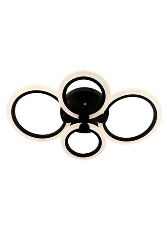 Люстра светодиодная потолочная LED светильник для квартиры на потолок лэд с пультом 25606 Черный 10х39х61 см. Sunnysky (335974967)