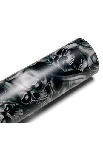 Автомобильная виниловая пленка Череп для авто и мото 10×150 см Black Skull Design No Brand (350202690)