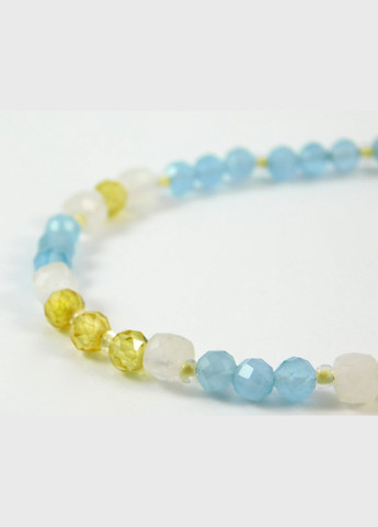 Браслет "Золота воля" Адуляр, Кварц, Циркон 19 Fursa fashion (322313408)