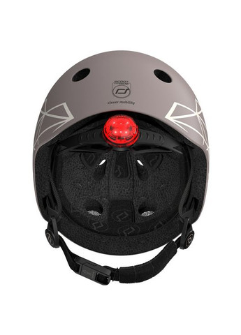 Шлем защитный Scoot and Ride с фонариком, р.XXS/XS, коричневый () Scoot&Ride SR-181206-BROWNLINES (335030582)