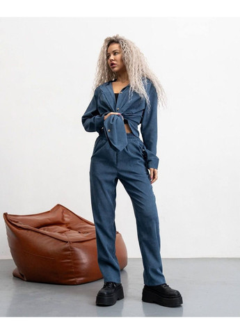 Жіночий Мікро вельветовий костюм: сорочка + штани Україна (361044130)